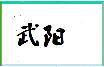 「武阳」姓名分数80分-武阳名字评分解析-第1张图片