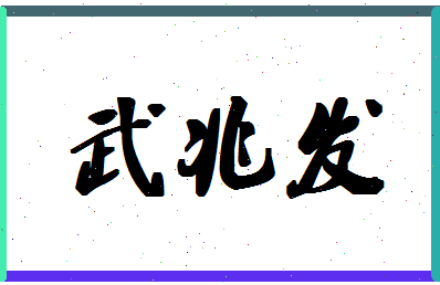 「武兆发」姓名分数72分-武兆发名字评分解析-第1张图片