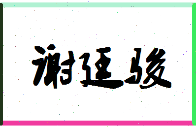 「谢廷骏」姓名分数93分-谢廷骏名字评分解析