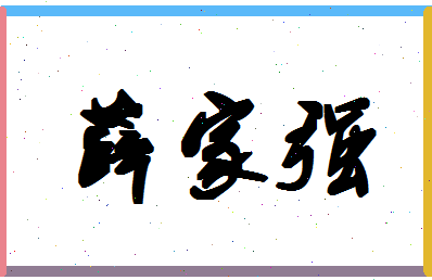 「薛家强」姓名分数82分-薛家强名字评分解析-第1张图片