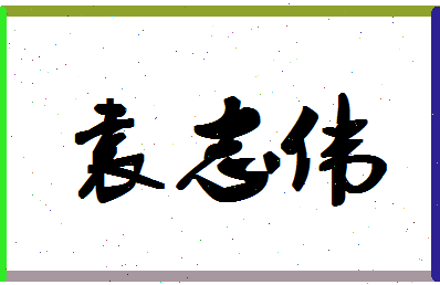 「袁志伟」姓名分数80分-袁志伟名字评分解析